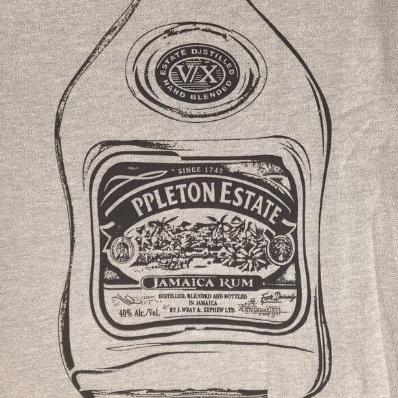 Appleton Estate Jamaica Rum Polo Shirt Mens Large Gray Organic Cotton Embroidery - Picture 11 of 15